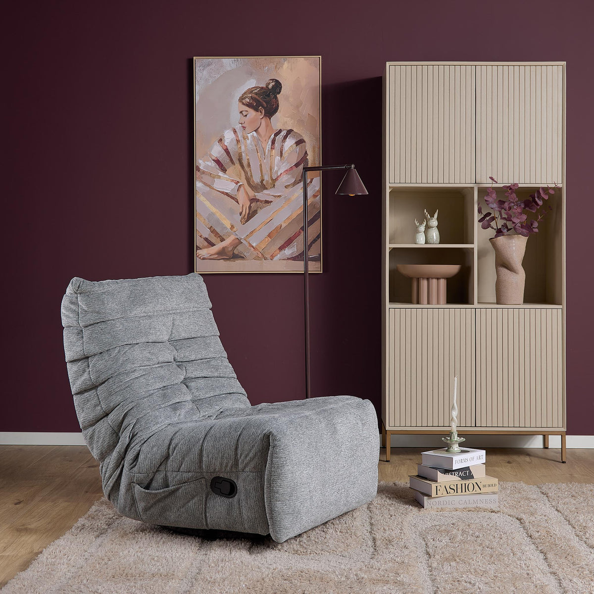Relax armchair Zen Fabric Grey Starfurn