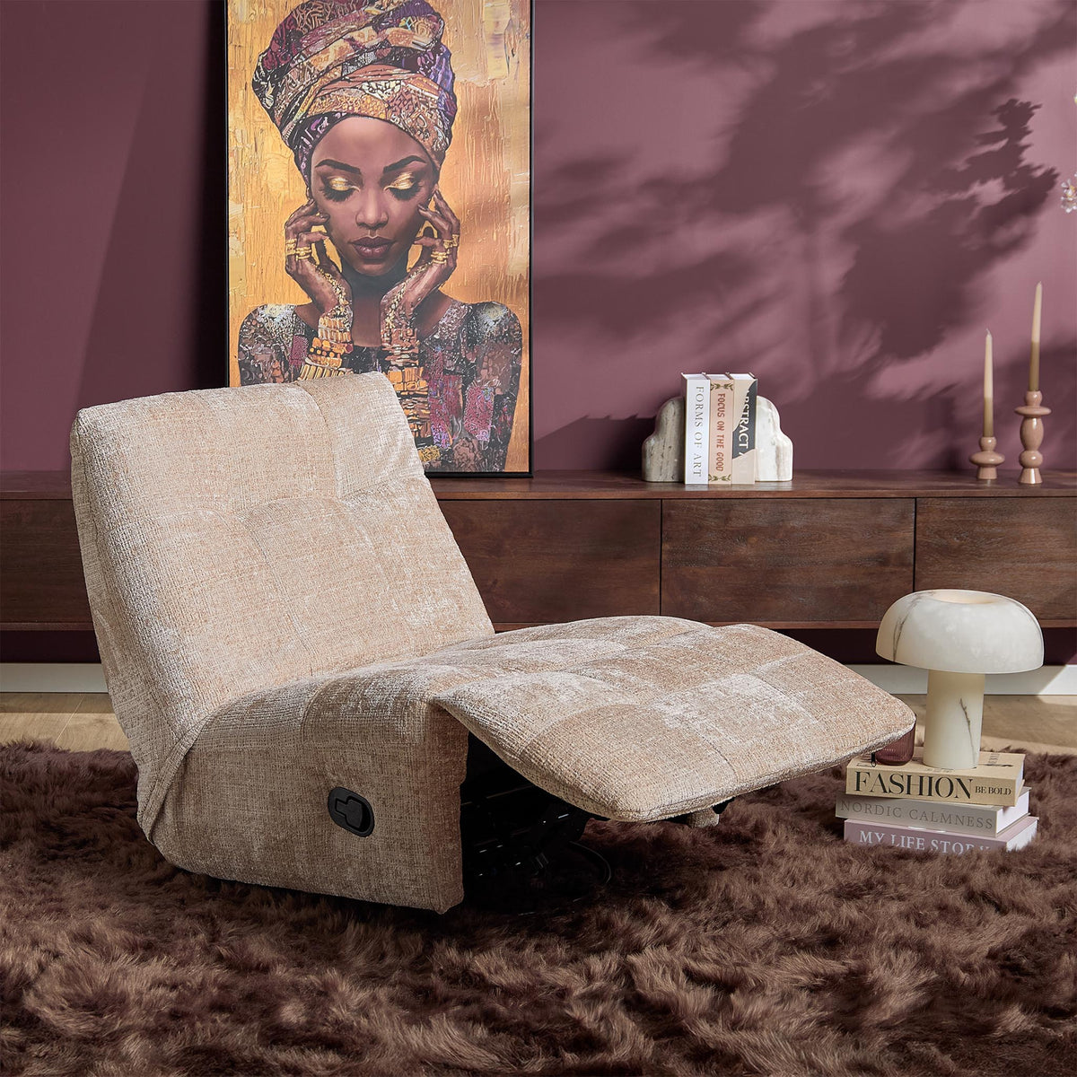 Relax armchair Chill Fabric Beige Starfurn