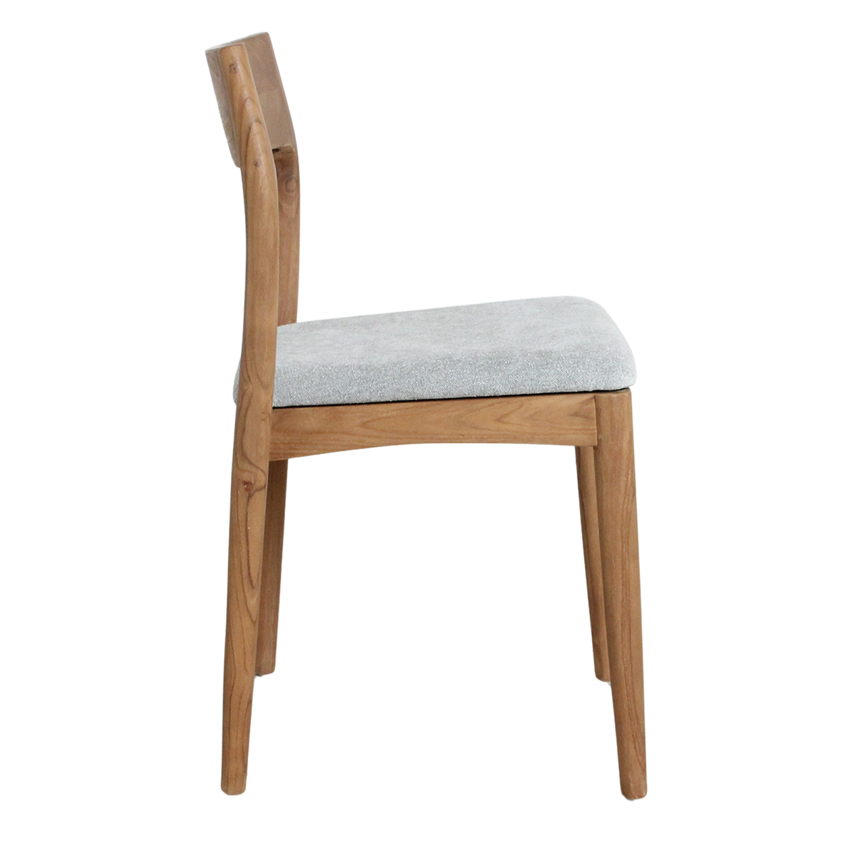 Freya Teak Dining Chair without Armrest Light Green Set of 2 Raw Materials