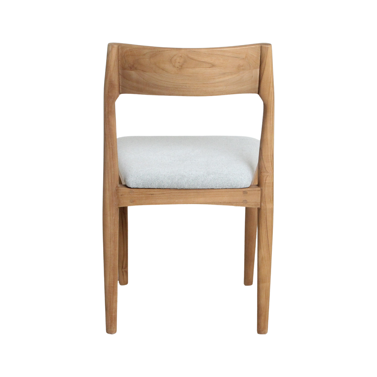Freya Teak Dining Chair without Armrest Light Green Set of 2 Raw Materials