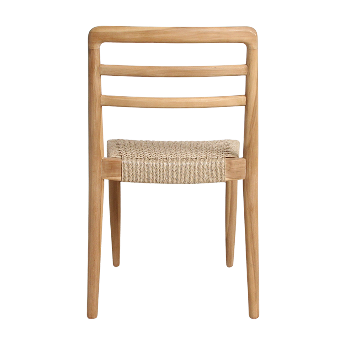 Verano Patio Chair without Armrest Natural Set of 2 Raw Materials