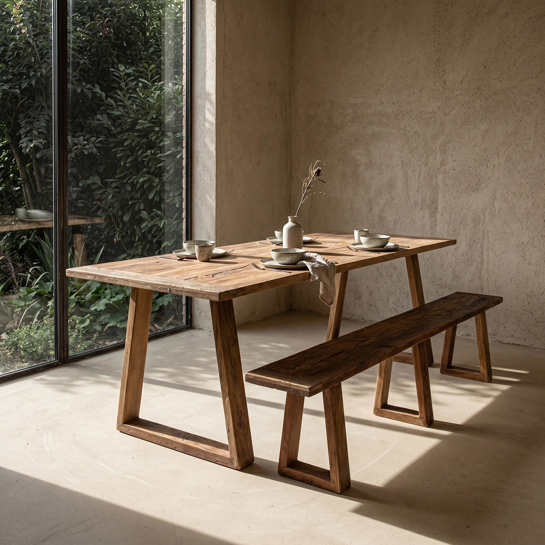 Teak Dining Table Farmwood 200cm Raw Materials