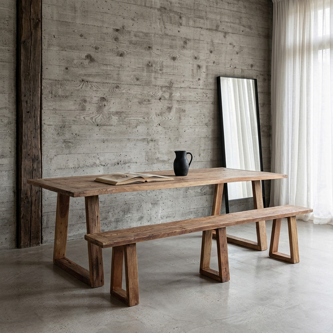Teak Dining Table Farmwood 200cm Raw Materials
