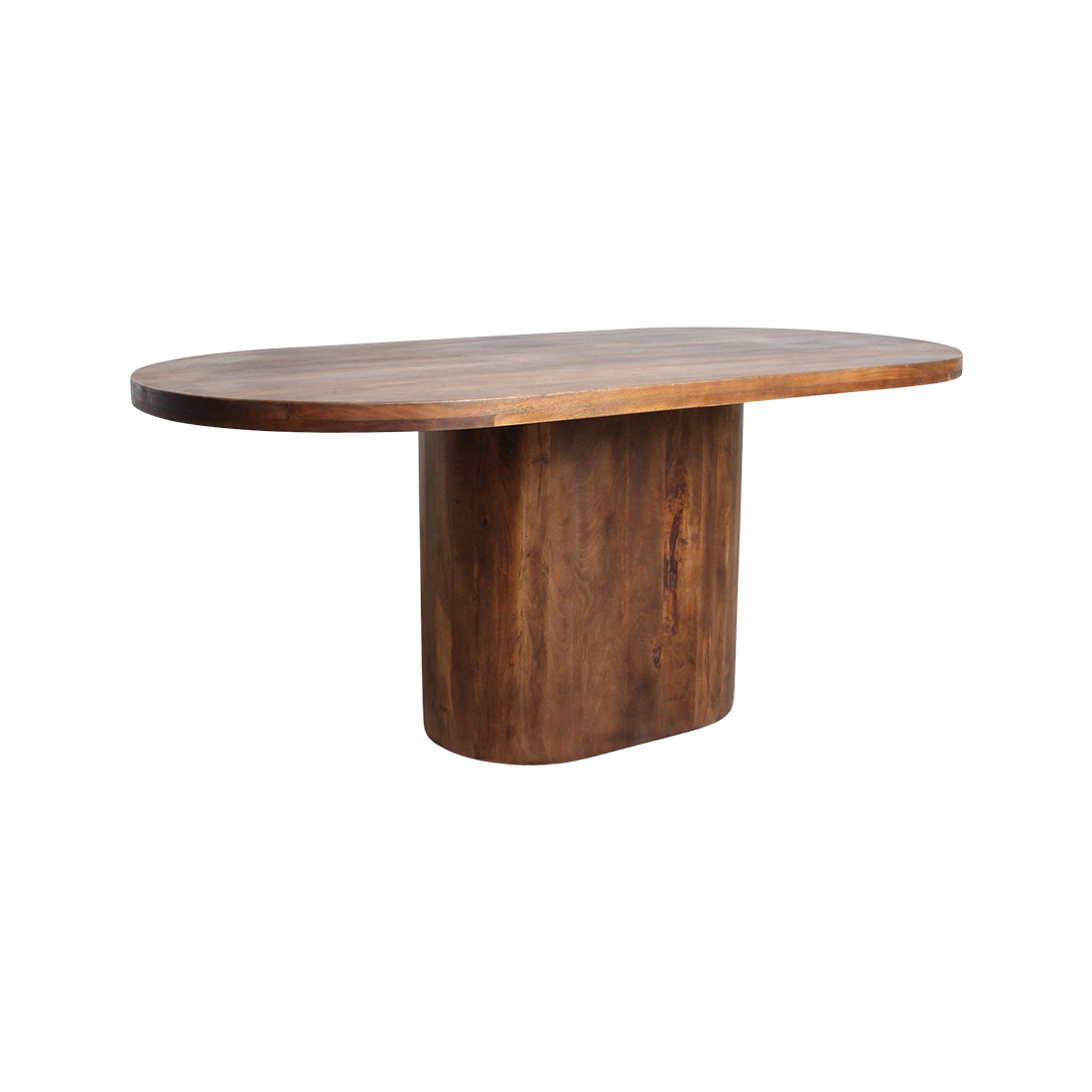 Dining Table Bullnose Oblong Oval Mango Wood 180cm Raw Materials