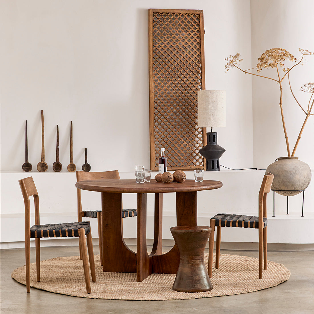 Dining table Bullnose Coliseo Round Ø120 Raw Materials