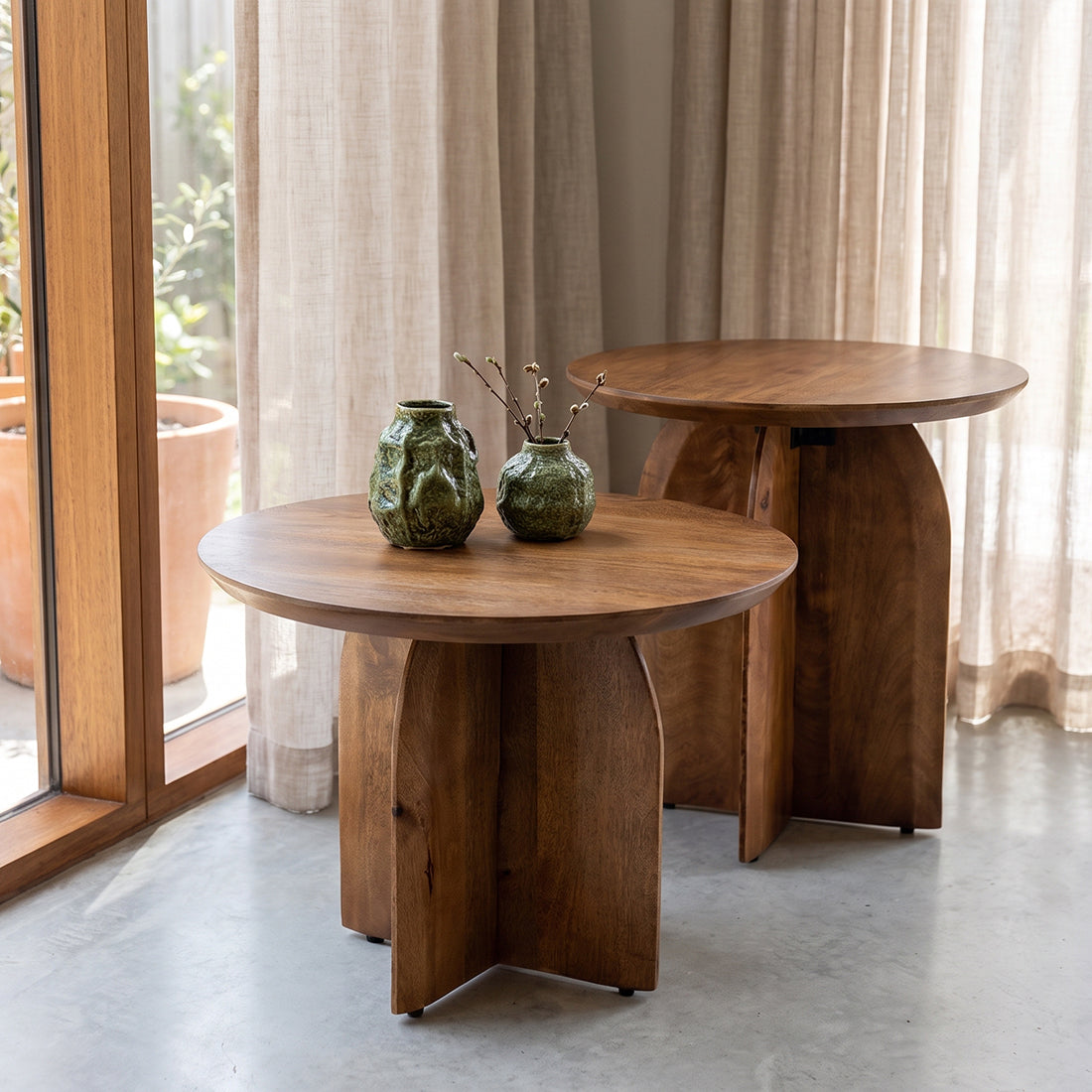 Side table Bullnose 50cm Raw Materials