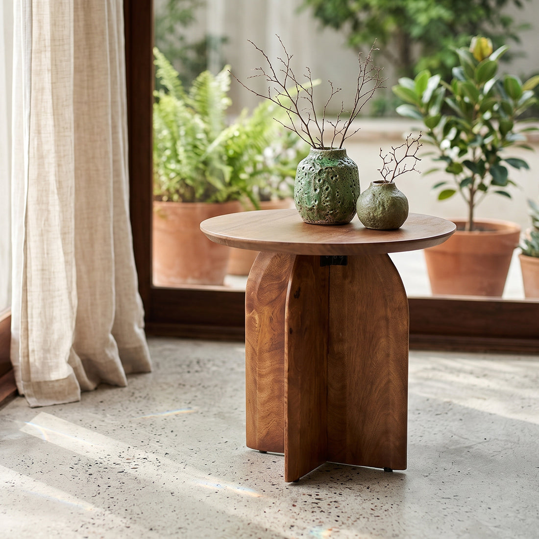 Side table Bullnose 50cm Raw Materials