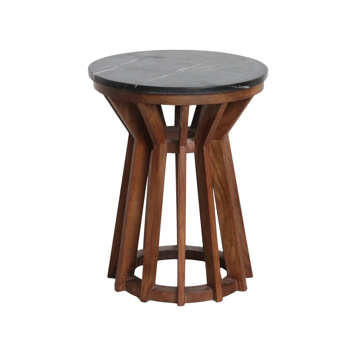 Side table Sabah Black Marble Ø40x50cm Raw Materials