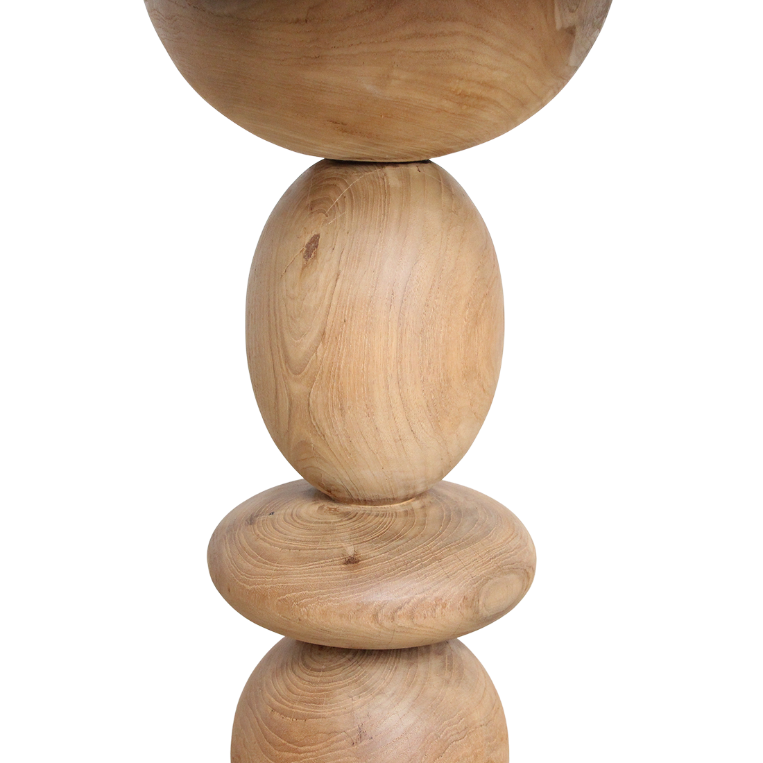 Outdoor Bistro Table Tao Teak Wood Ø69cm Raw Materials