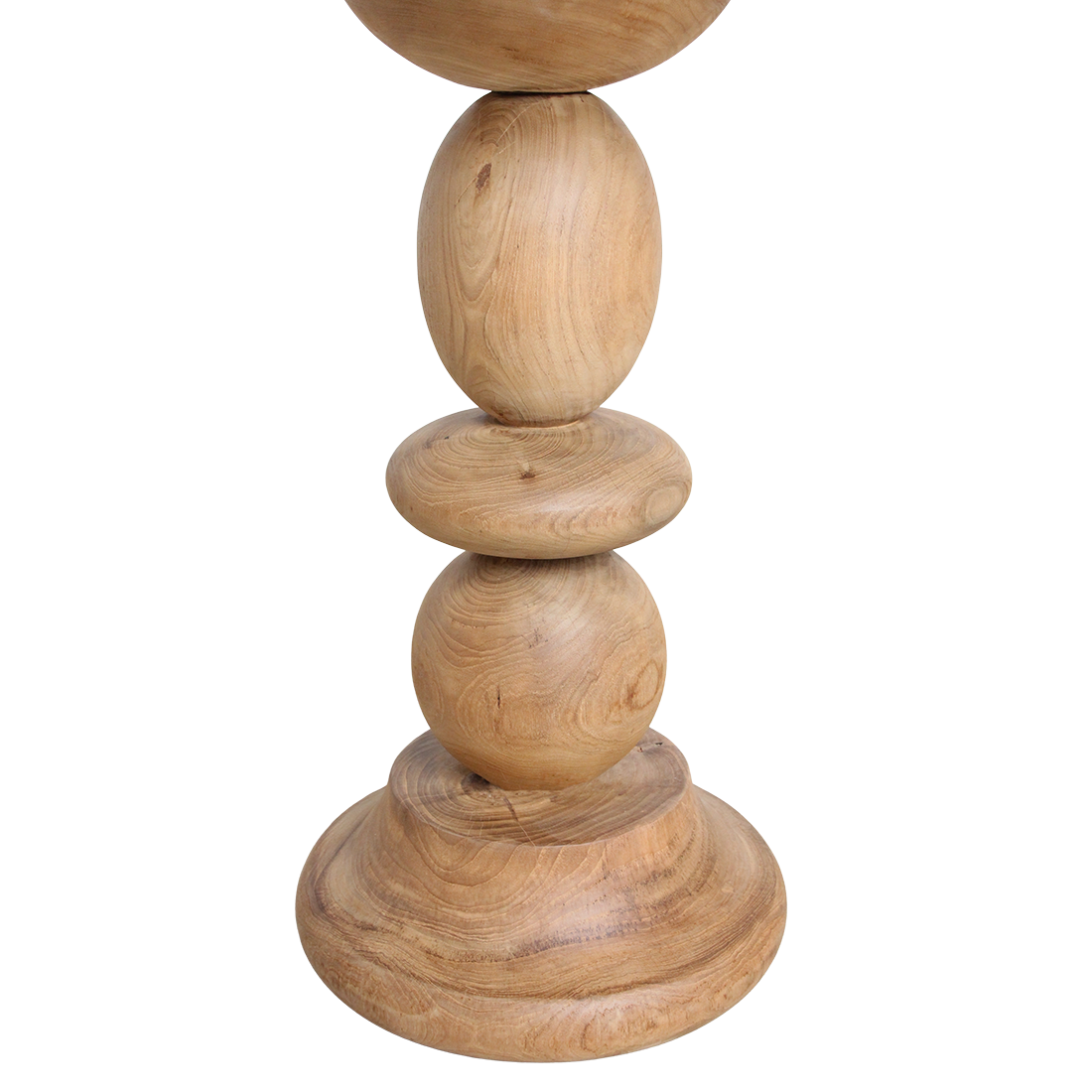 Outdoor Bistro Table Tao Teak Wood Ø69cm Raw Materials