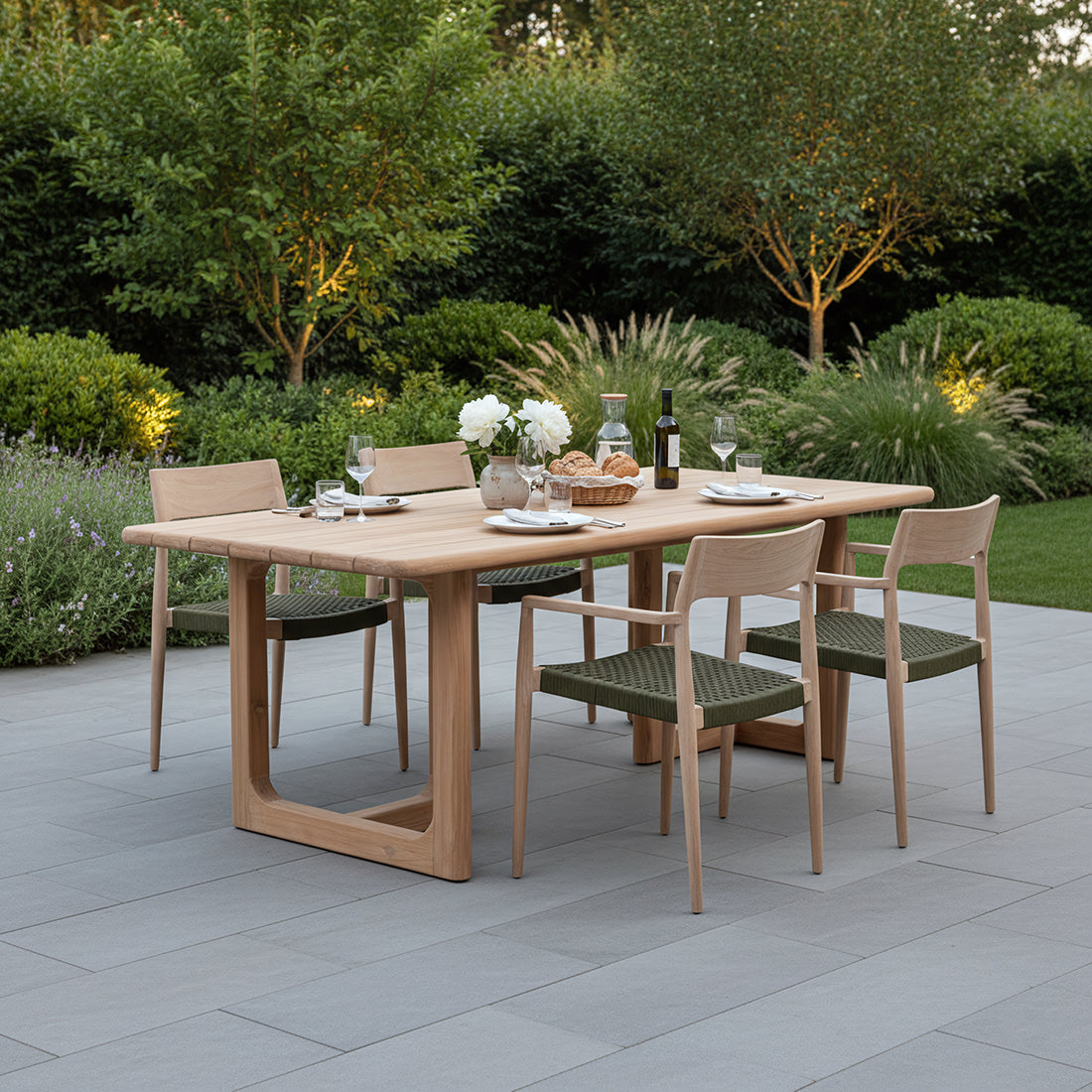 Primavera Teak Garden Table 200 cm Raw Materials