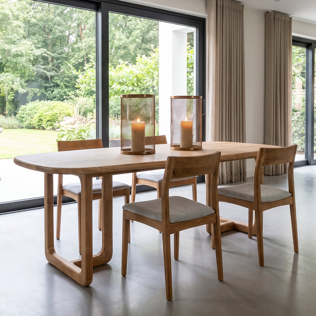 Dining Table Invierno Teak Wood 200cm Raw Materials