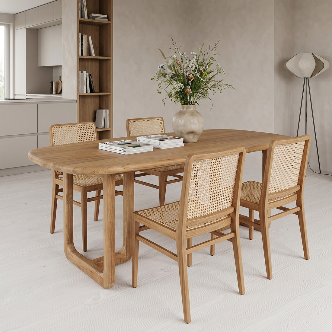 Invierno Dining Table Recycled Teak Wood 200cm Raw Materials
