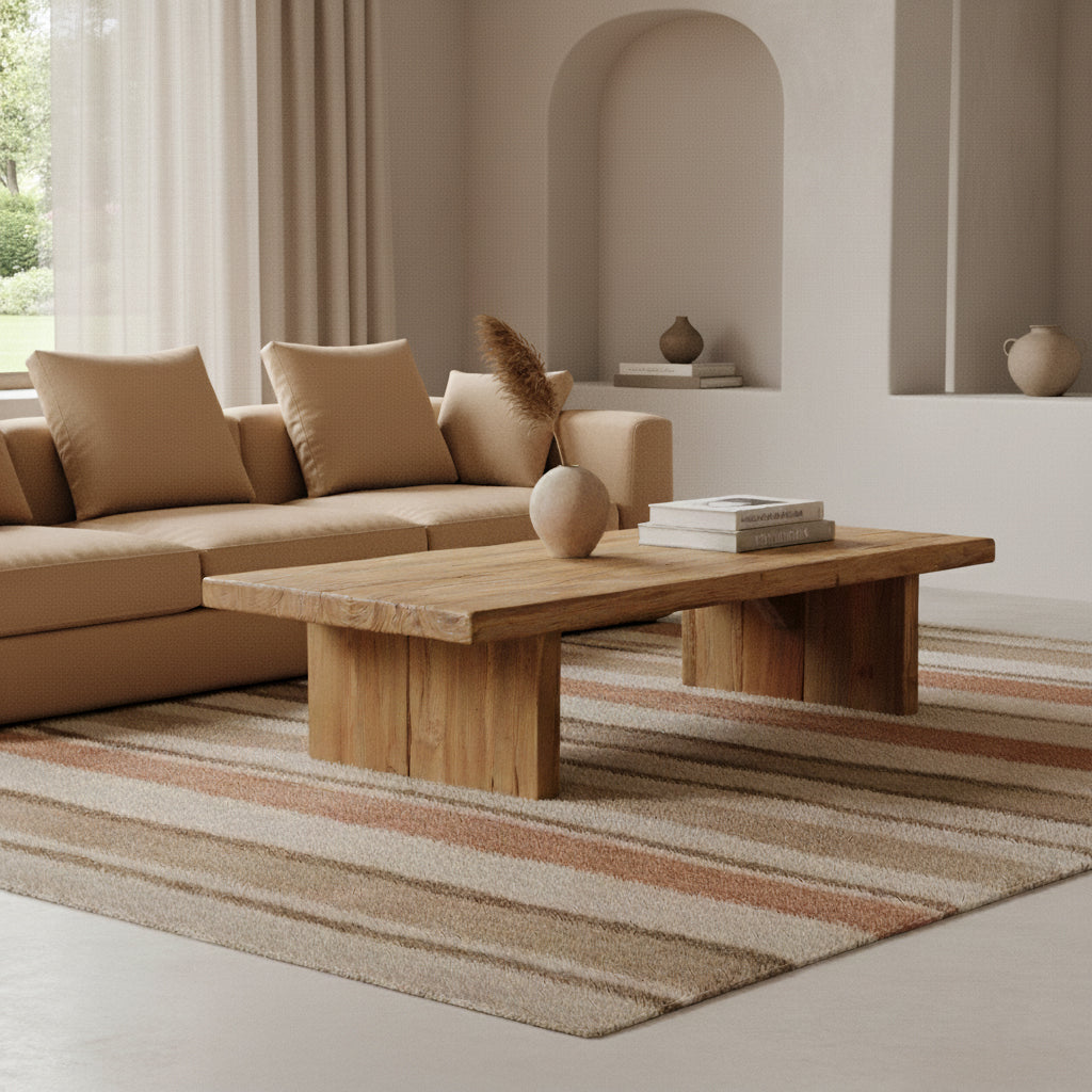 Teak Wood Coffee Table Rectangular FSC-recycled Raw Materials
