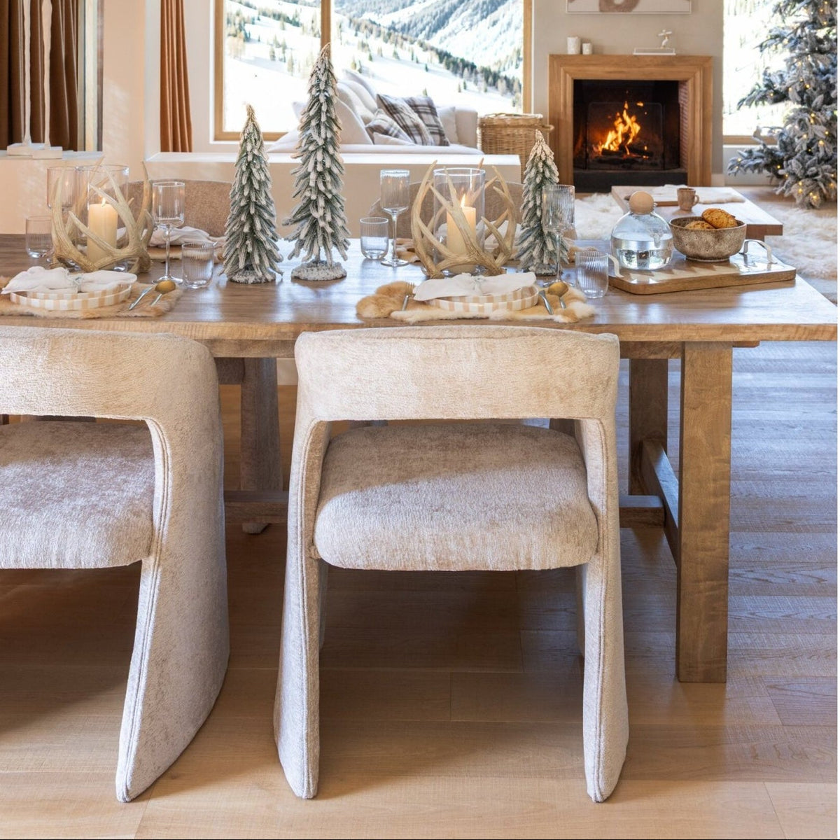 Anise Chair Fabric Beige J-Line