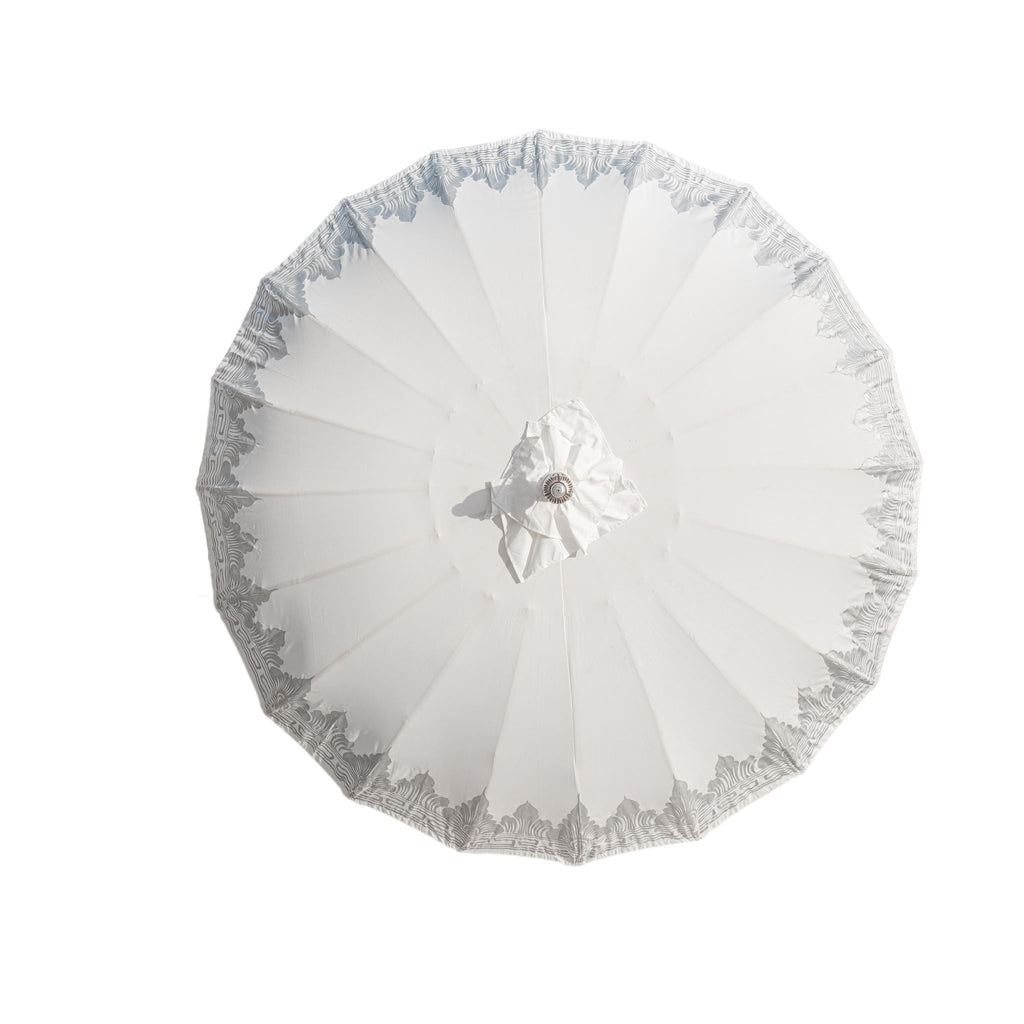 Bali Parasol - Half Zilver Crème - 180cm - Parasol - Todo Bien - livinglovely.nl