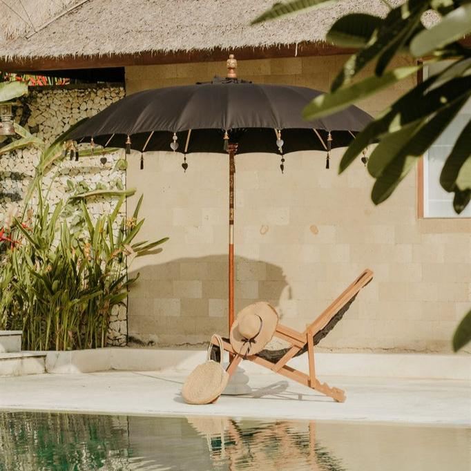 Bali Parasol - Zwart - 180cm - Parasol - Todo Bien - livinglovely.nl