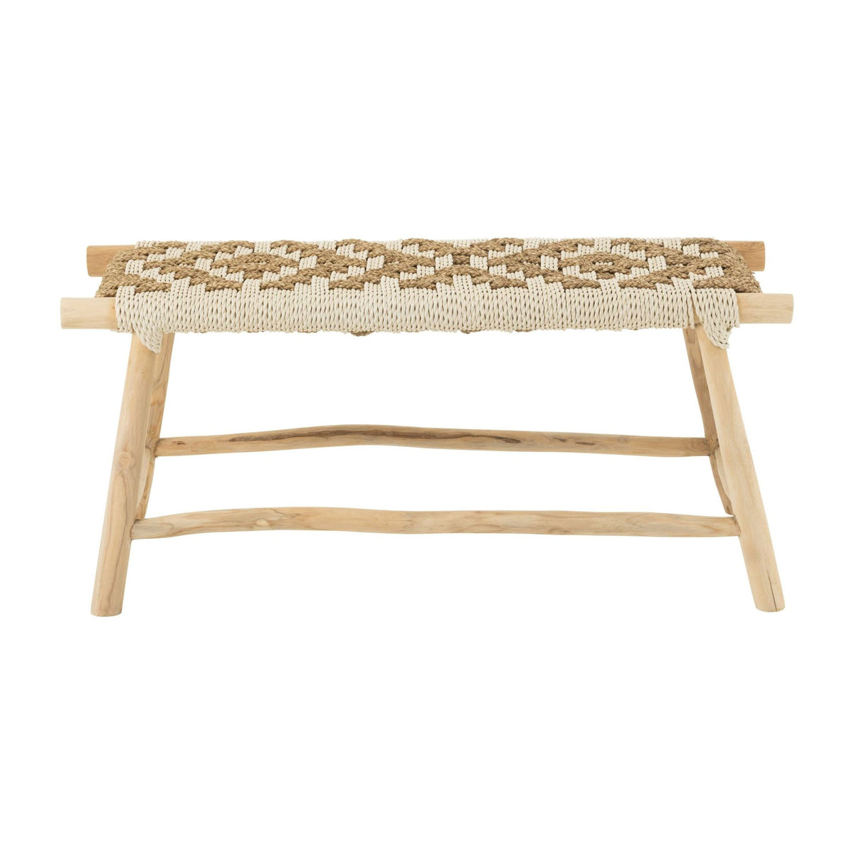 Waverly Sofa Teak/Natural Seagrass/White J-Line