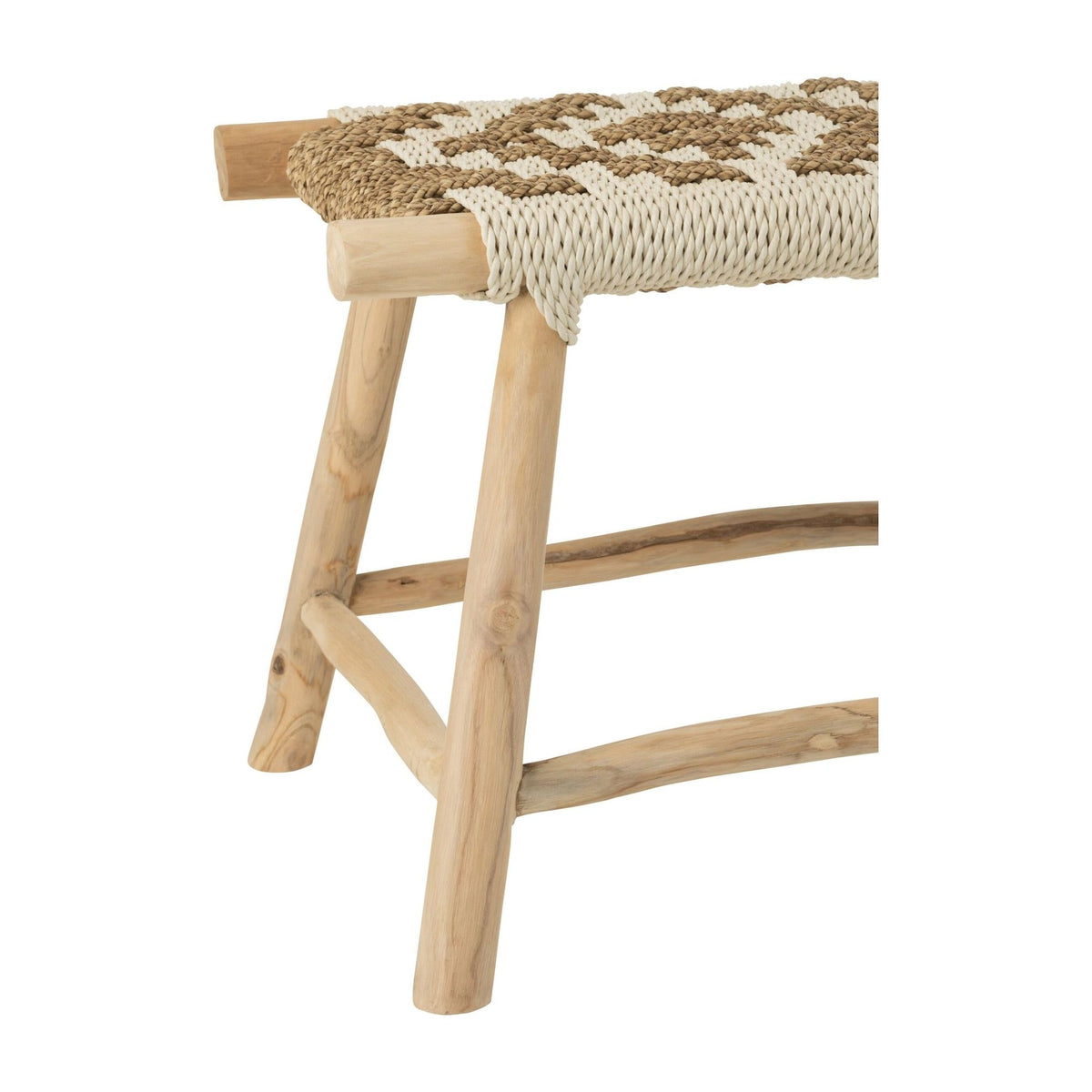 Waverly Sofa Teak/Natural Seagrass/White J-Line