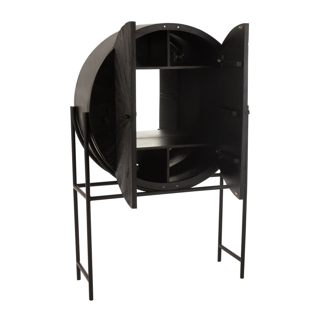 Shanil Cabinet Recycled Wood Black J-Line