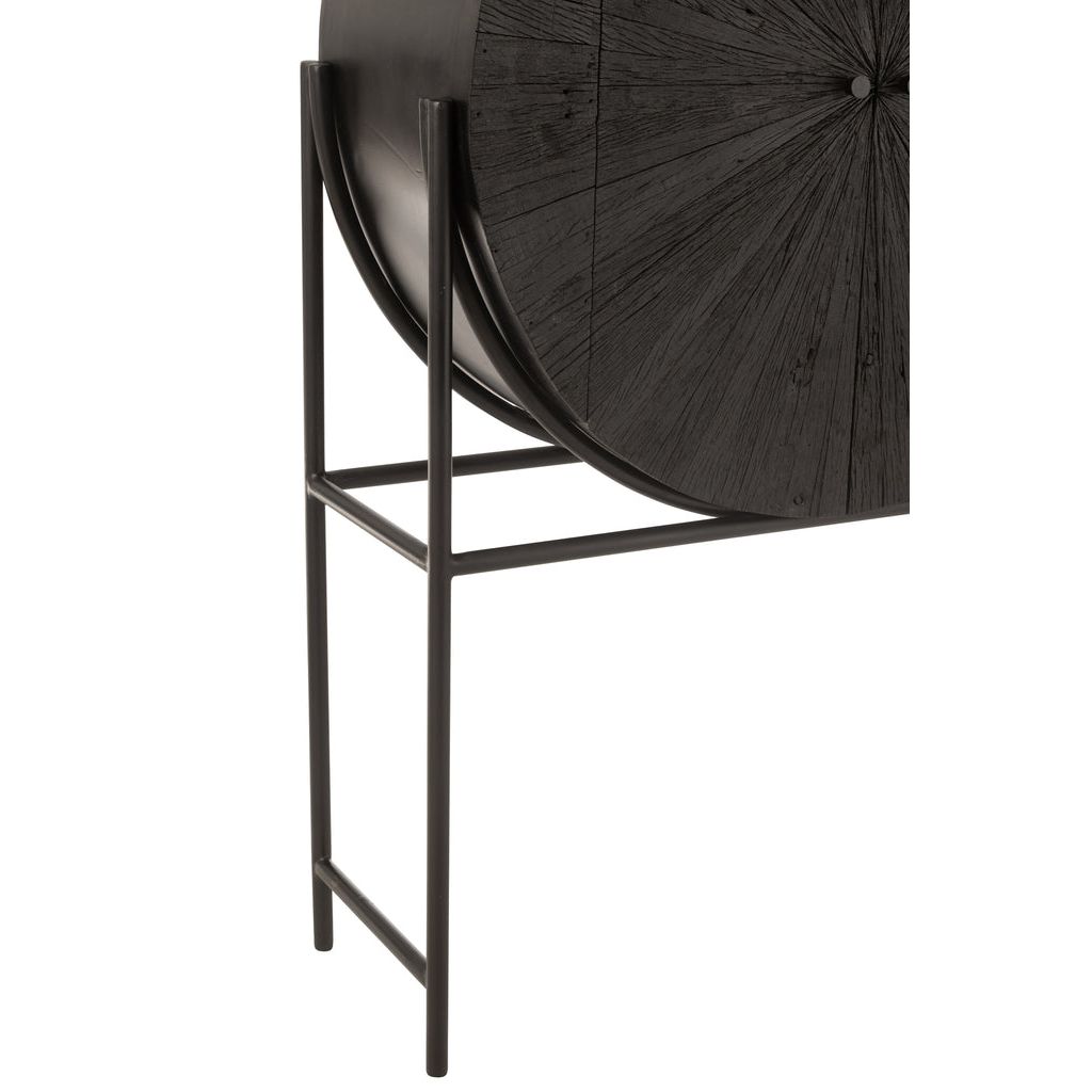 Shanil Cabinet Recycled Wood Black J-Line
