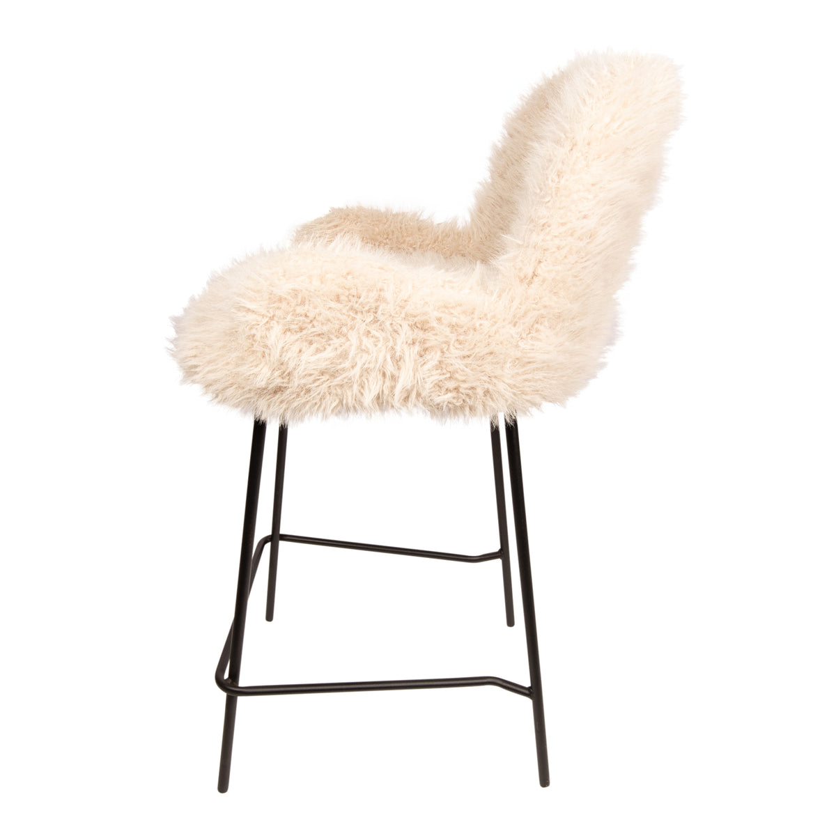 Leander barkruk beige van PTMD, L54cm x B52cm x H94cm
