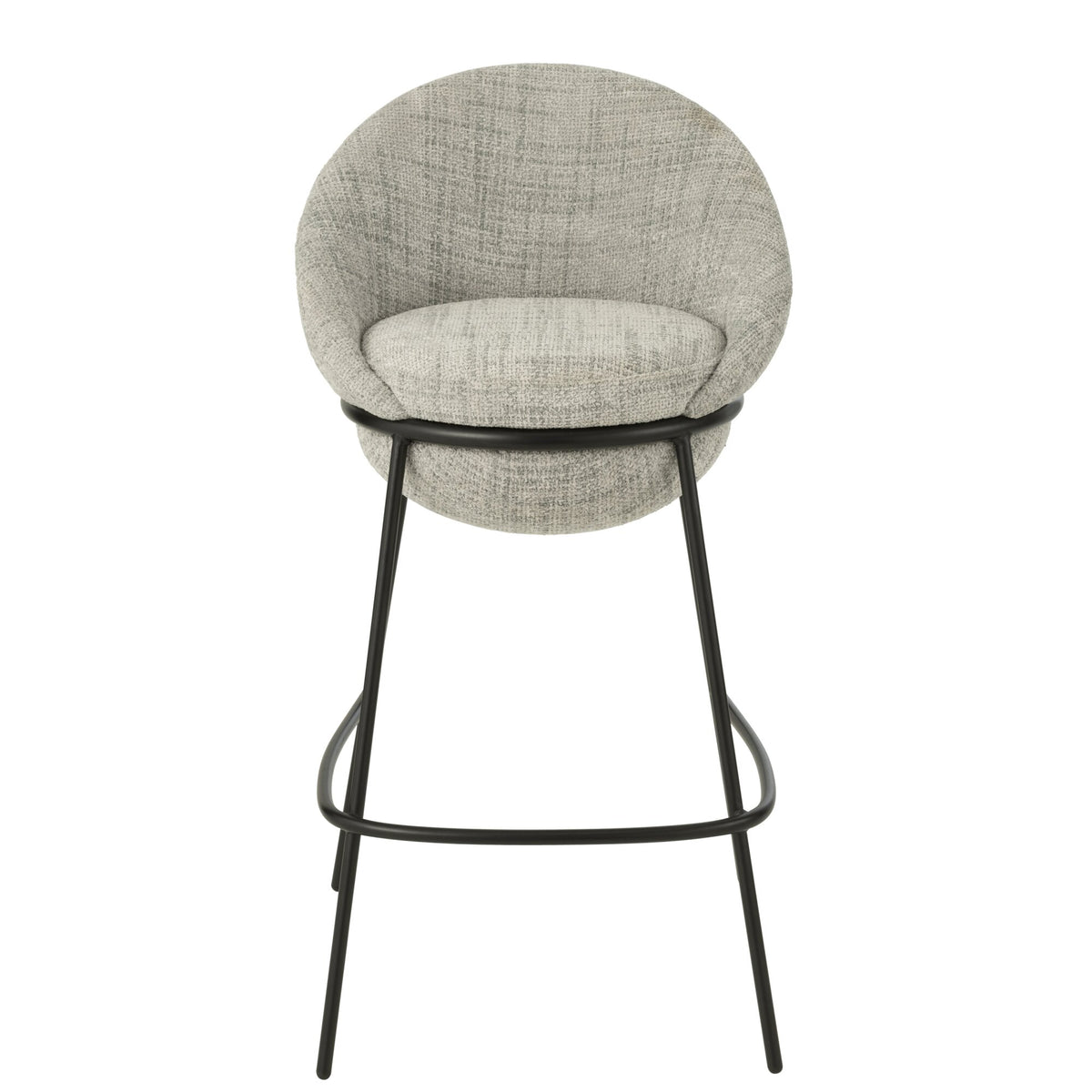 Bar Stool Iron Grey/Black - J-Line