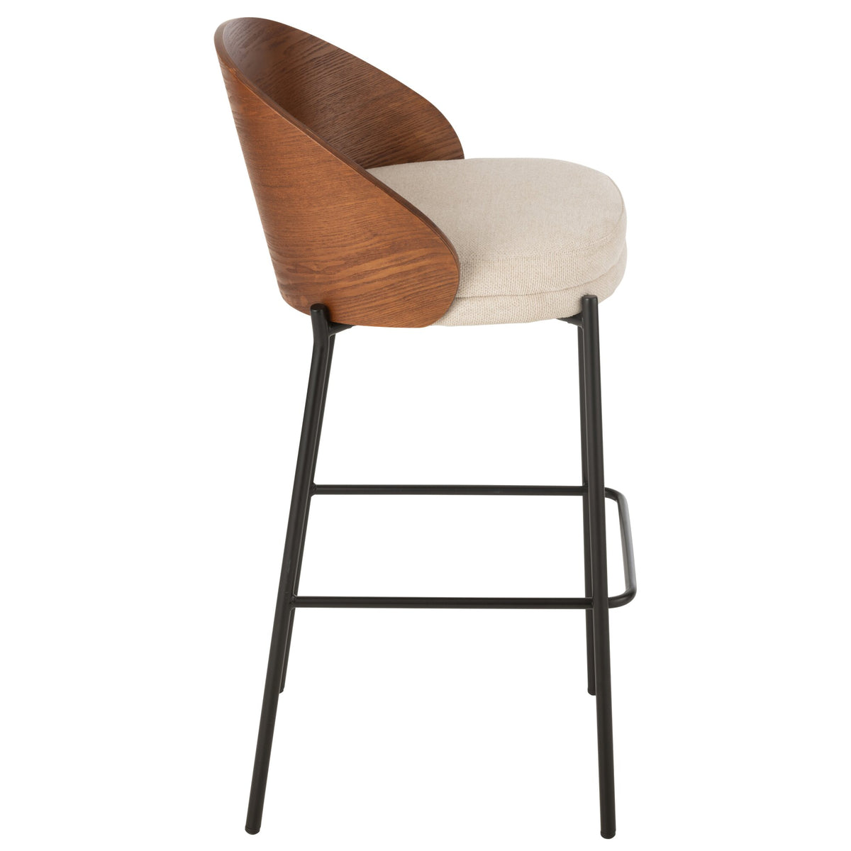 Bar stool Lone Multiplex/Metal Brown/Beige J-Line