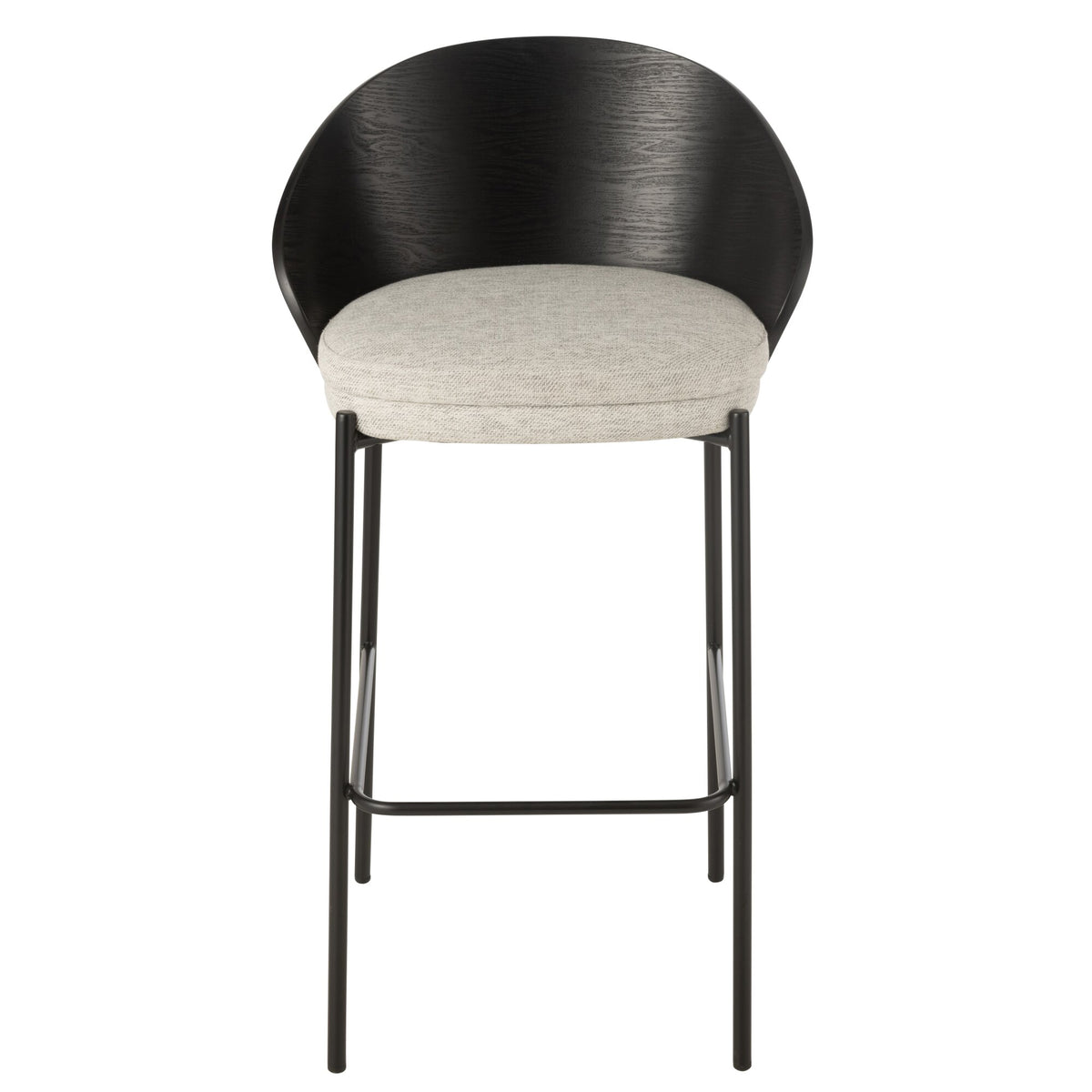 Bar stool Lone Multiplex/Metal Black/Grey J-Line