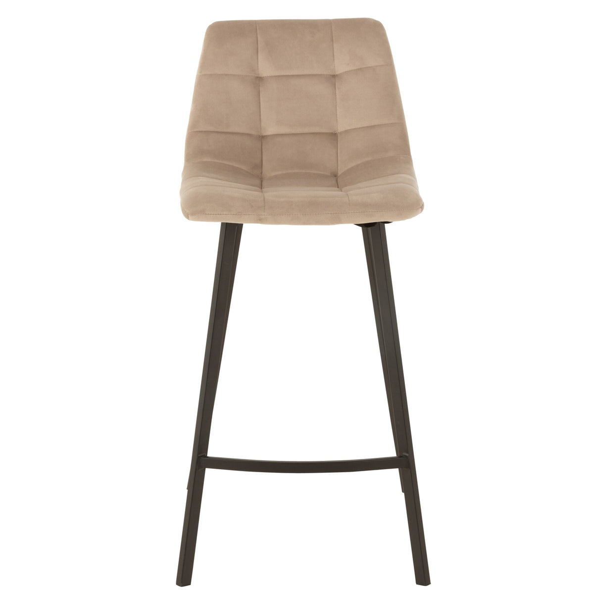 Bar stool Olivier Fabric/Metal Beige