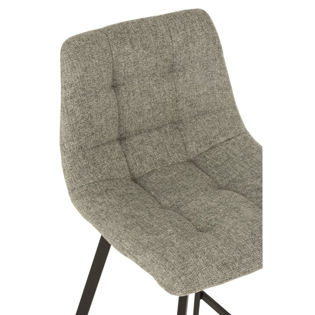 Bar stool Stephane Fabric/Metal Grey J-Line