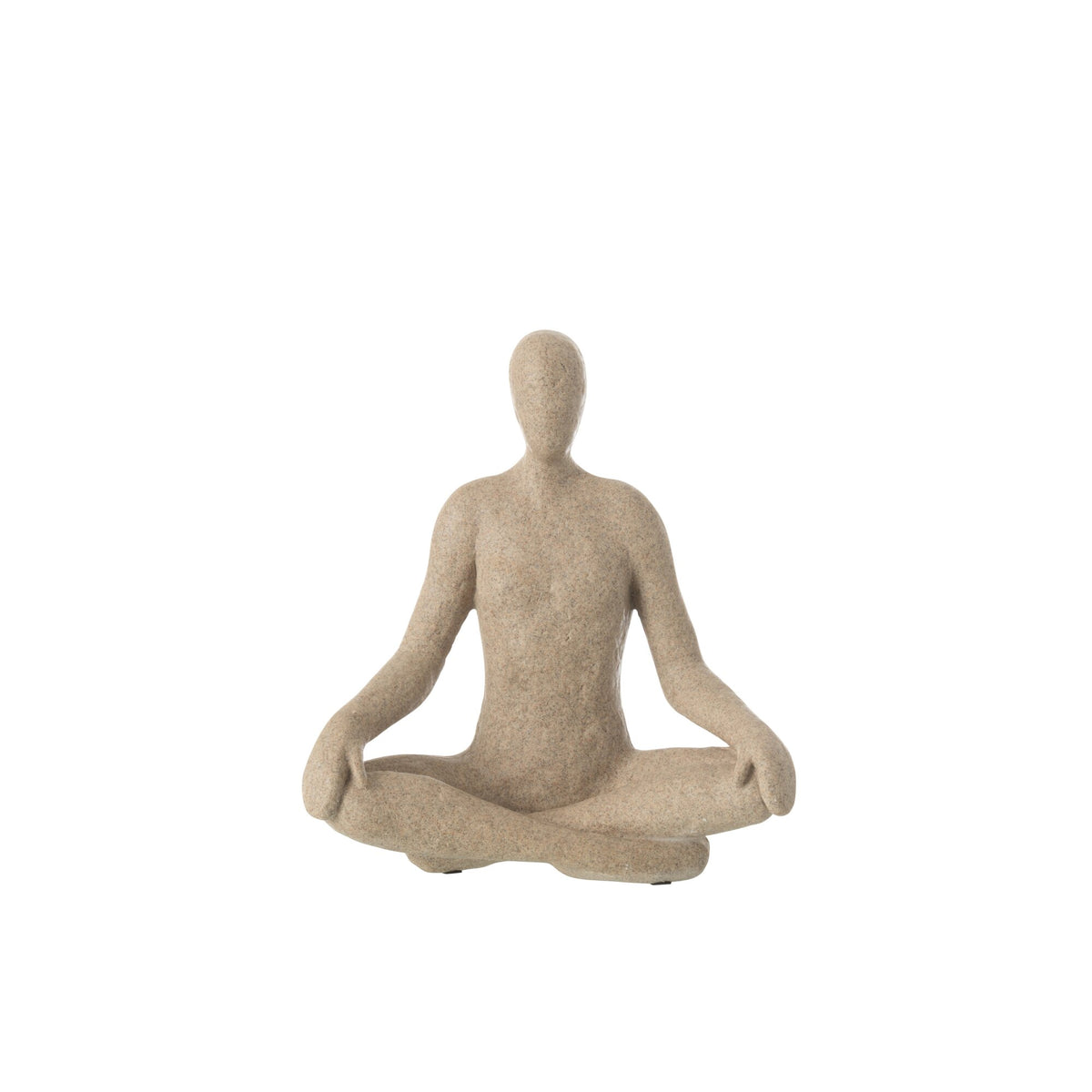 Yoga Figurine Resin Beige J-Line