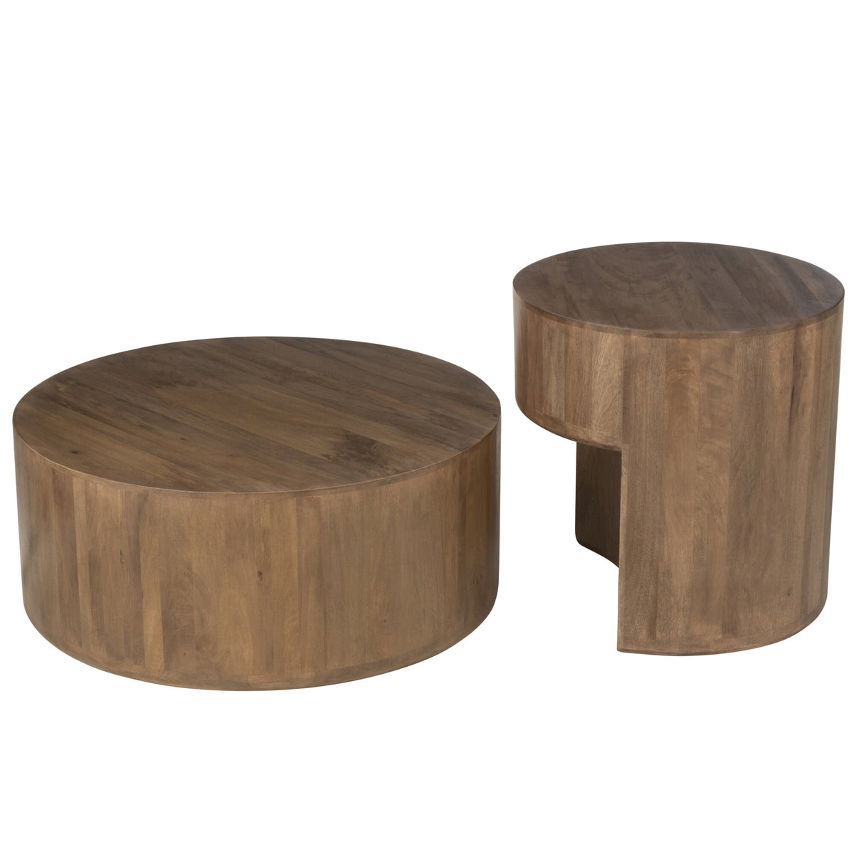Side Tables Toge Mango Wood Brown Set of 2 J-Line