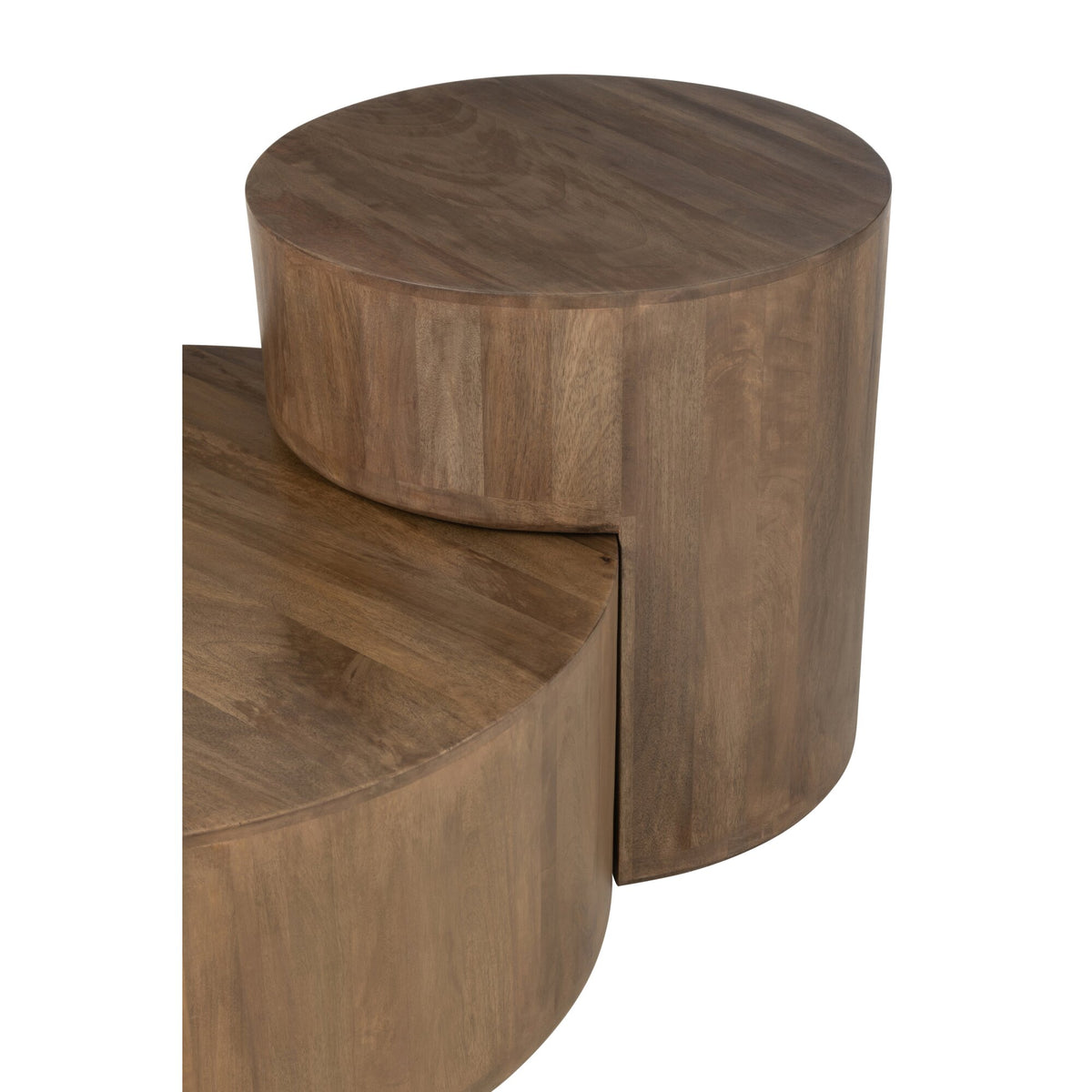 Side Tables Toge Mango Wood Brown Set of 2 J-Line