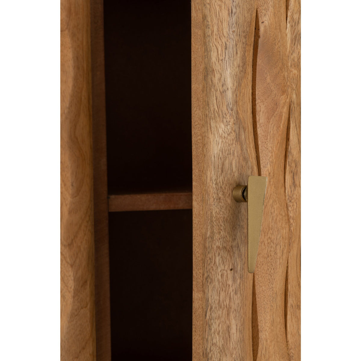Curve Natural Wood Buffet Cabinet J-Line