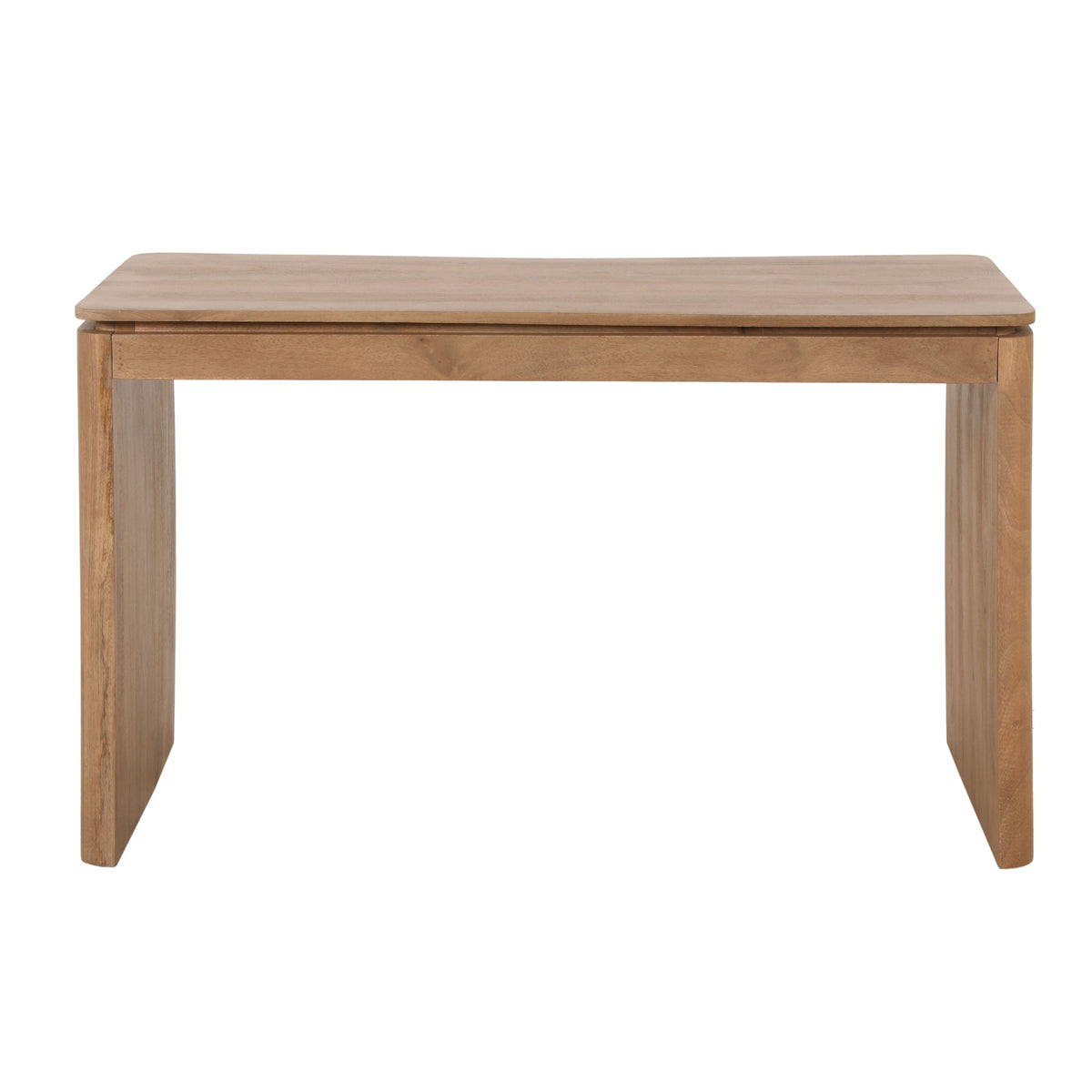 Bureau Dallas van Starfurn in naturel mangohout, 130 bij 60 cm