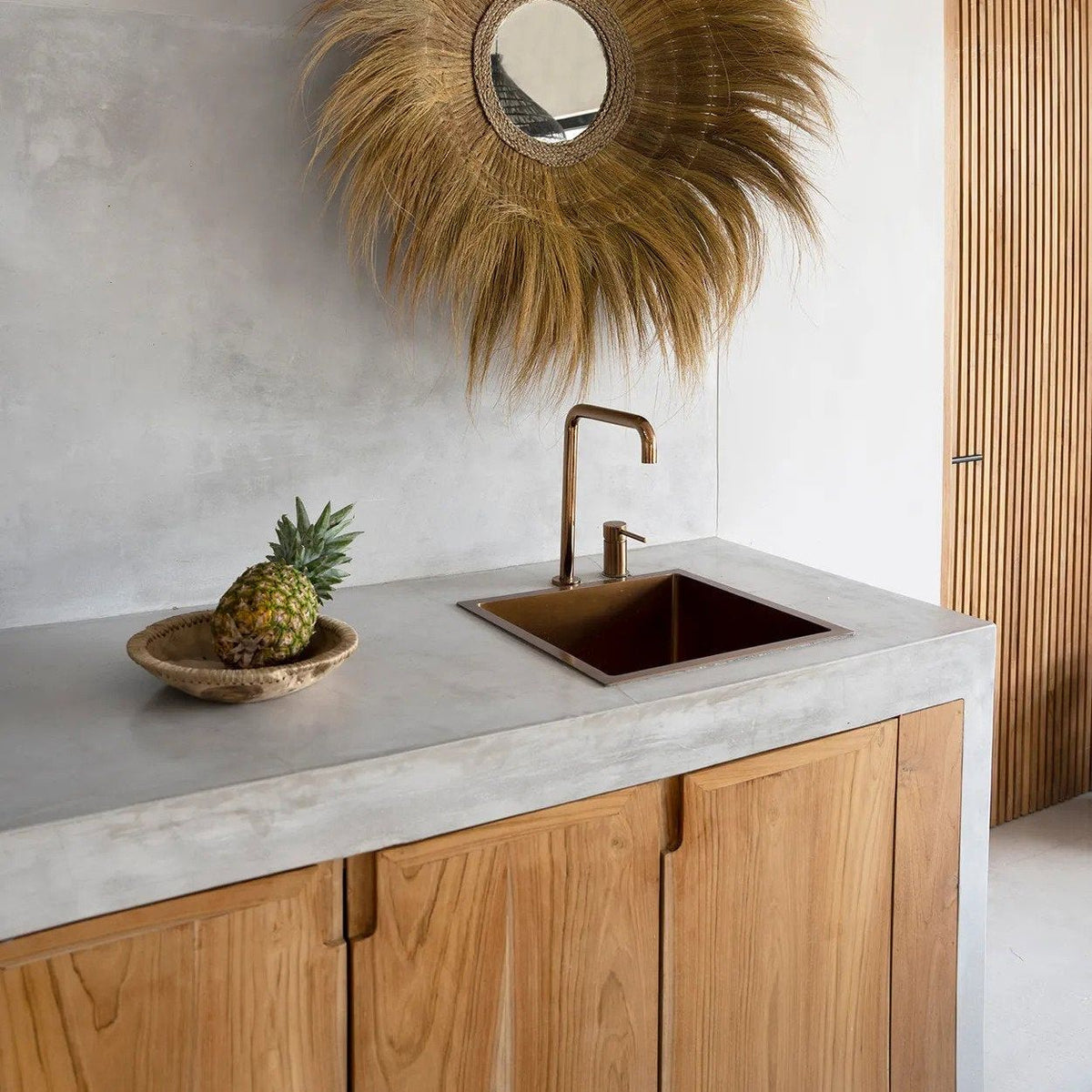 The Sunken Forest Mirror - Natural 90x90cm Bazar Bizar