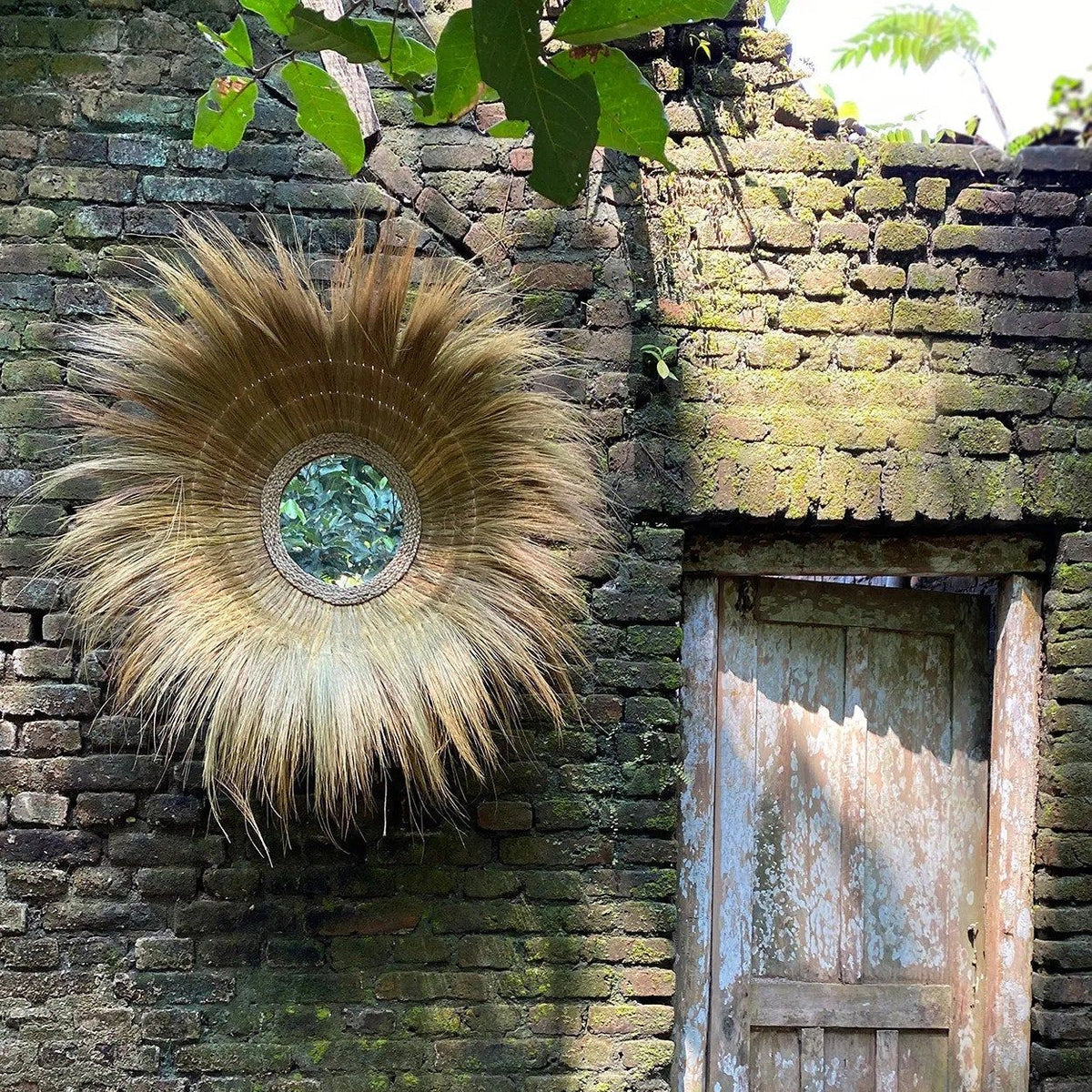 The Sunken Forest Mirror - Natural 90x90cm Bazar Bizar