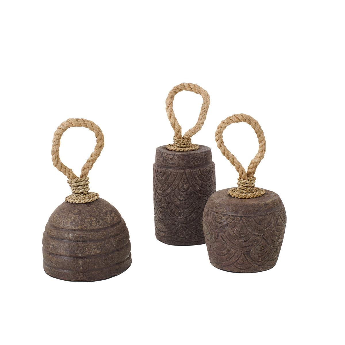Door Stopper Terracotta Dark Brown Assortment Of 3 J-Line