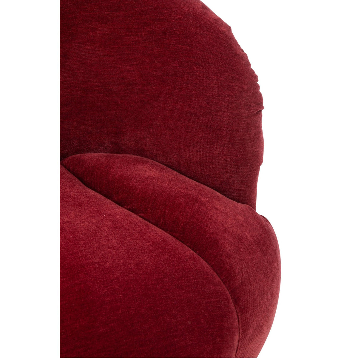 Swivel Armchair Plywood/Fabric Bordeaux J-Line