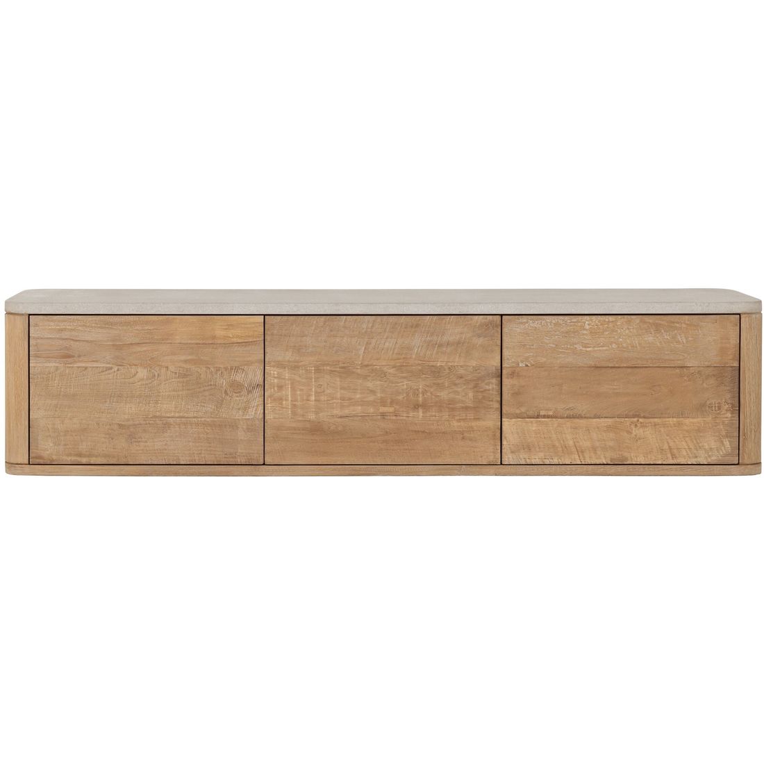 DTP Home Nova Medium TV Stand with Travertine Top