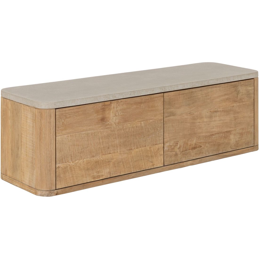 DTP Home TV Cabinet Nova Small Travertine Top