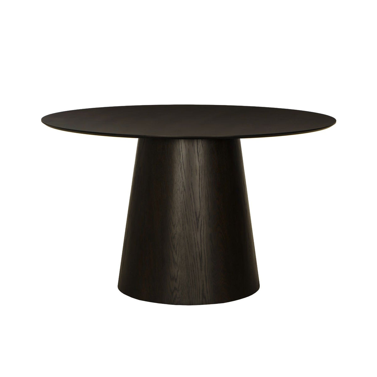 Eettafel Novero eiken espresso Ø130cm van Livingfurn
