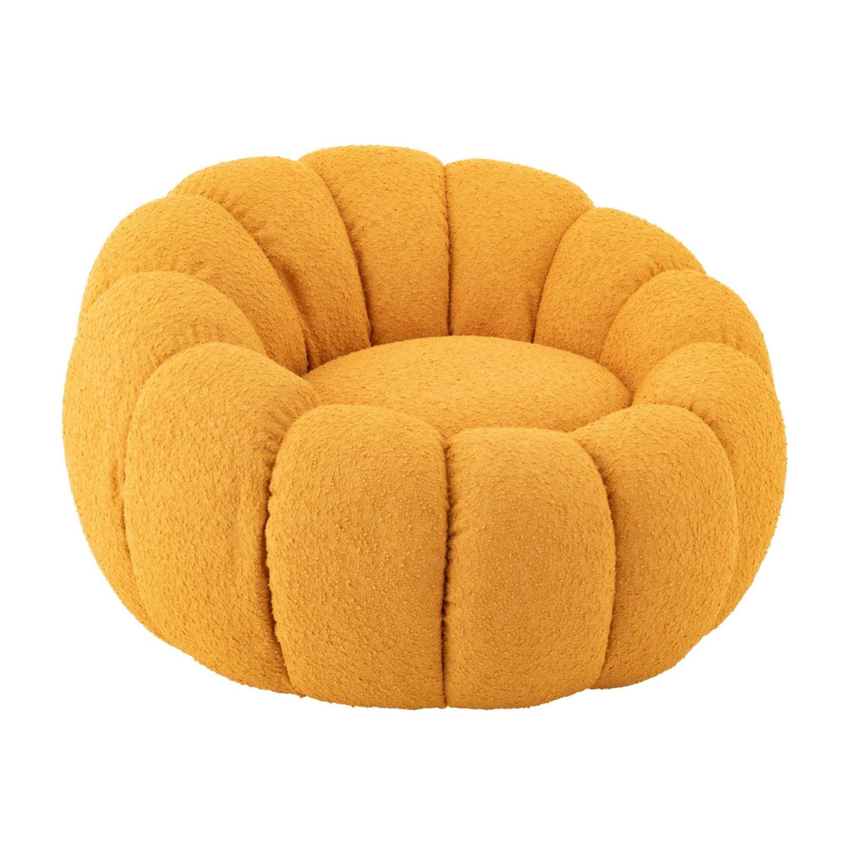 Armchair Flower Foam Mustard Yellow J-Line