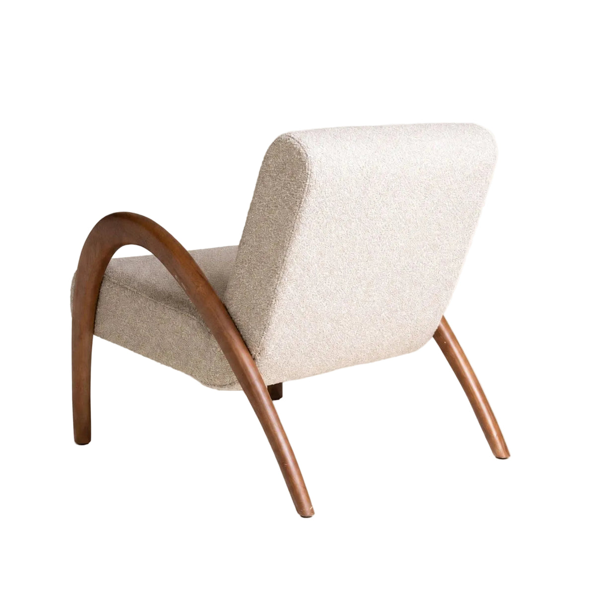 Fauteuil Maurice Loungestoel Beige van Pomax, ander aanzicht in beige met oog voor detail