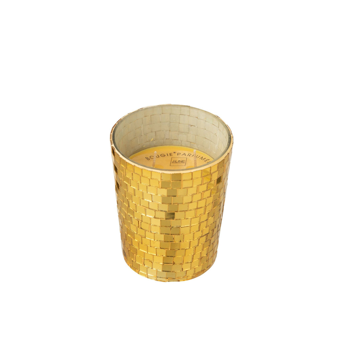 Geurkaars Spiegel Glas Geel J-Line