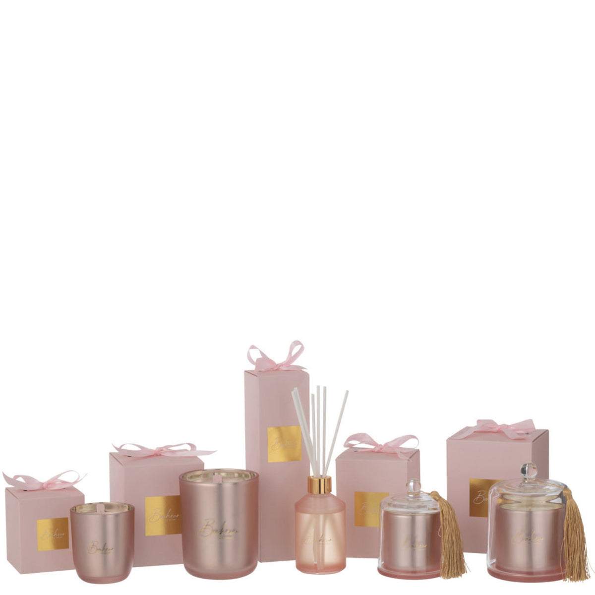 Geurstokjes Geurolie Bonheur Pink 200ML - Geurstokjes - J-Line - livinglovely.nl