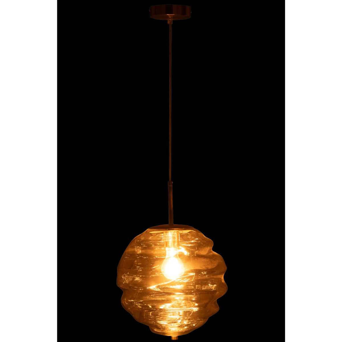 Pendant Light Glass Light Cognac J-Line