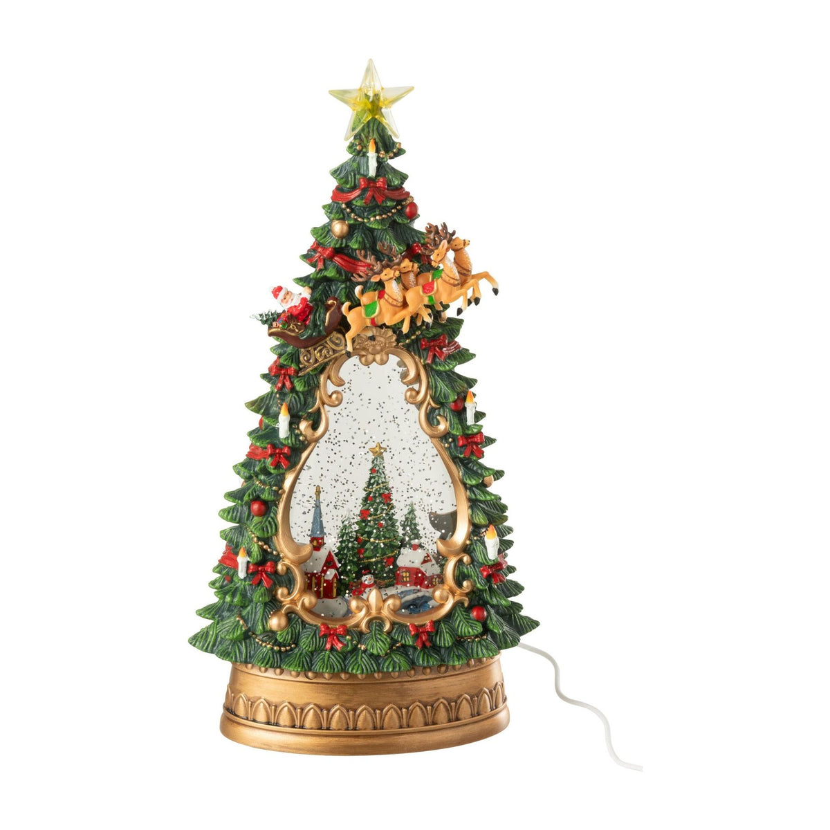 Christmas Tree Village with Multicolor J-Line Lighting
