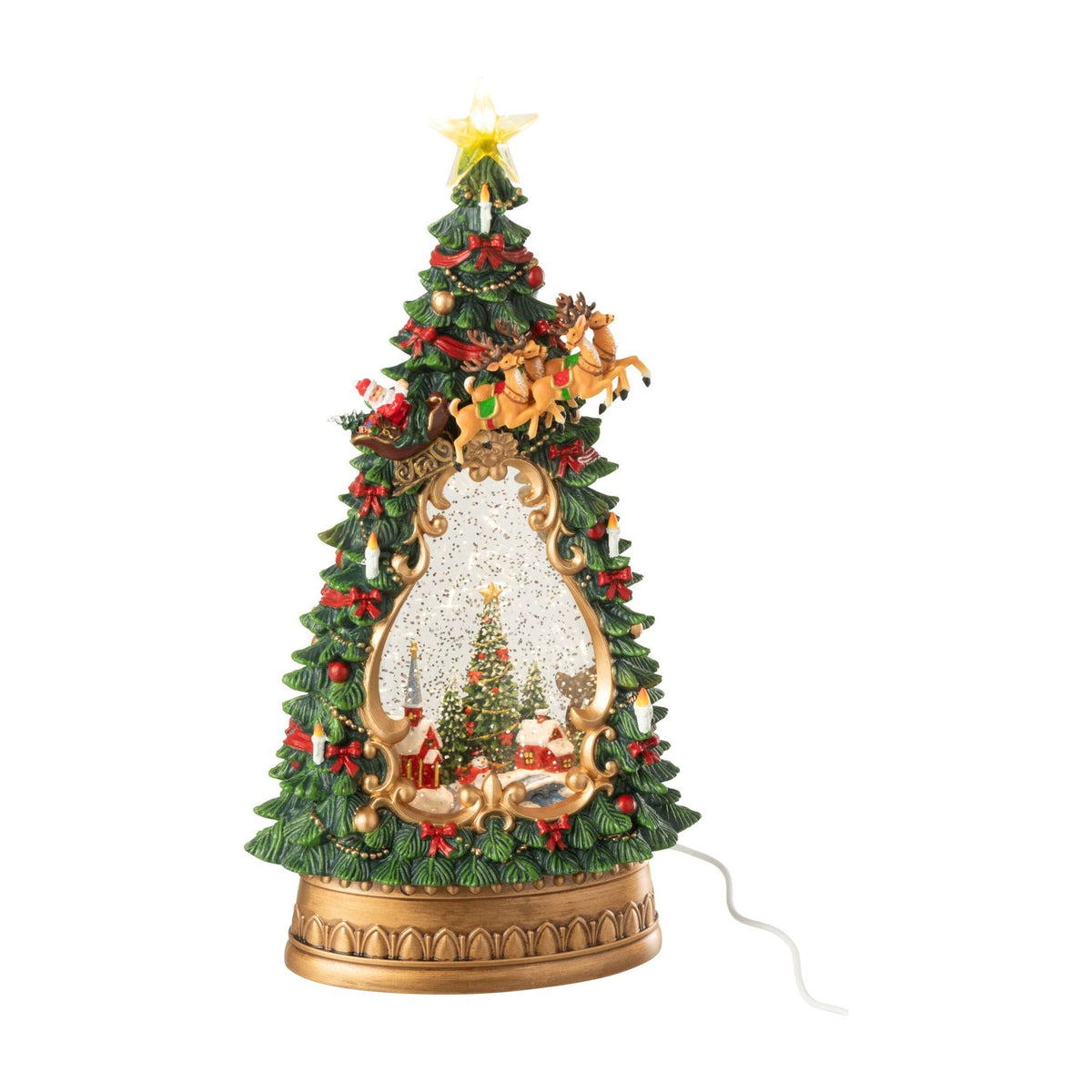 Christmas Tree Village with Multicolor J-Line Lighting